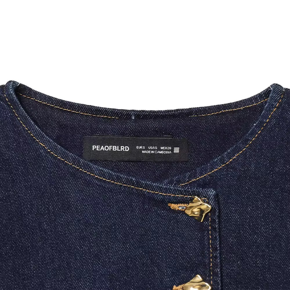 Aura denim top