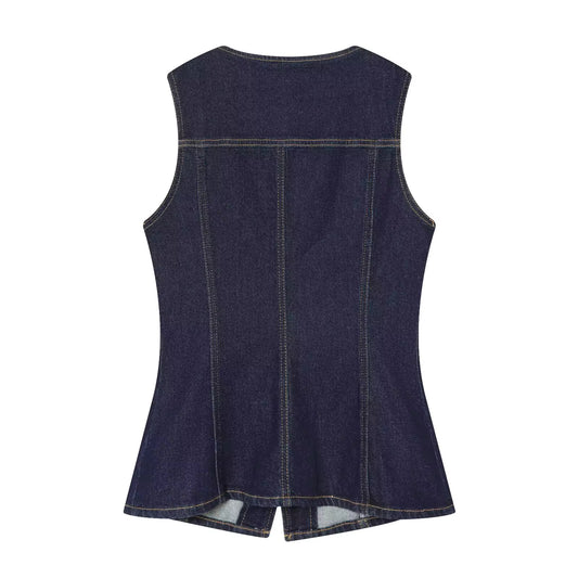Aura denim top