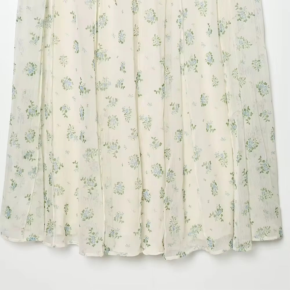Floral mesh skirt