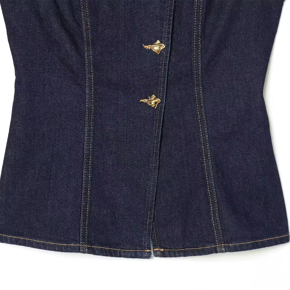 Aura denim top
