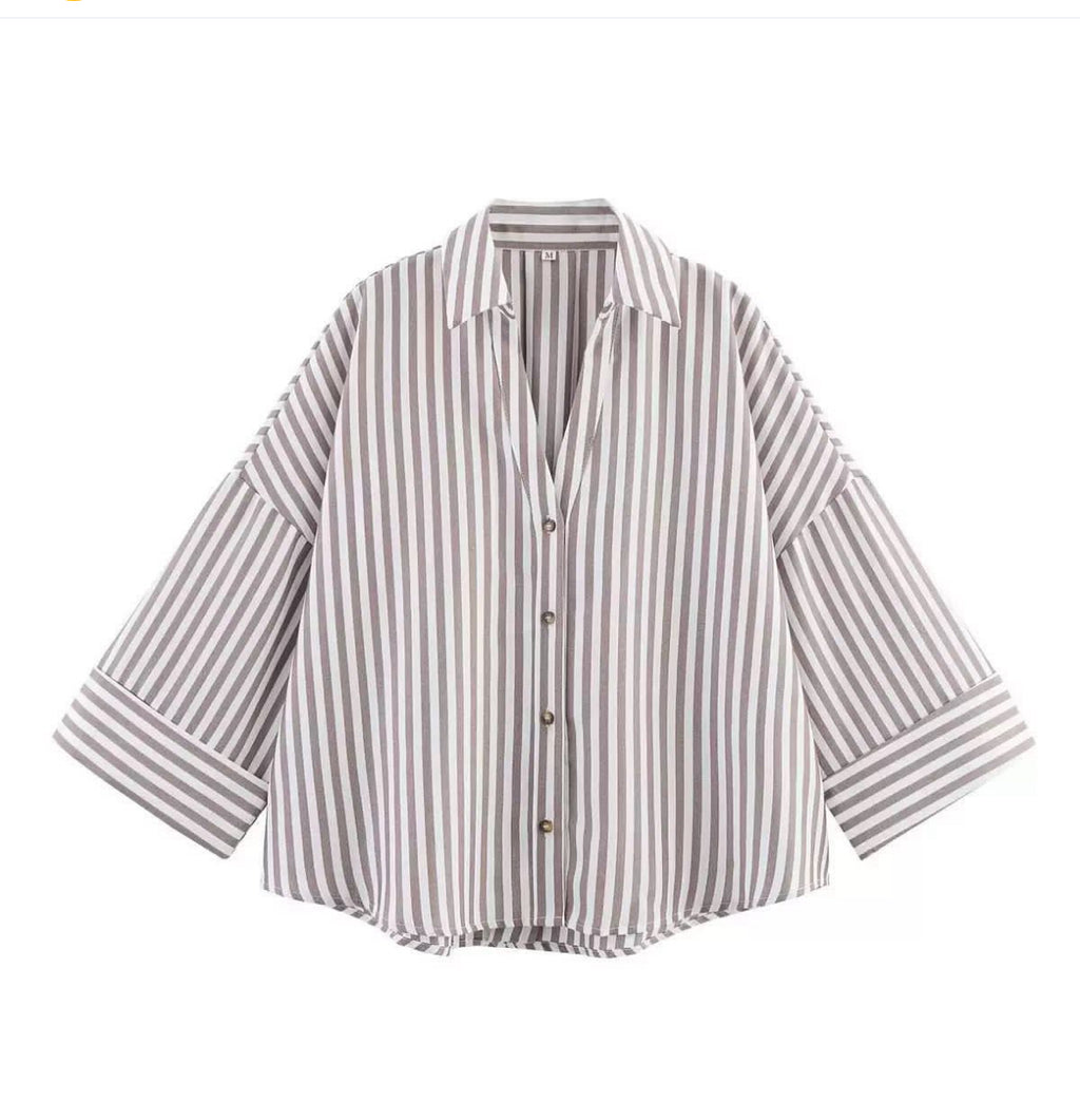 Chemise avec rayure ( polyester)