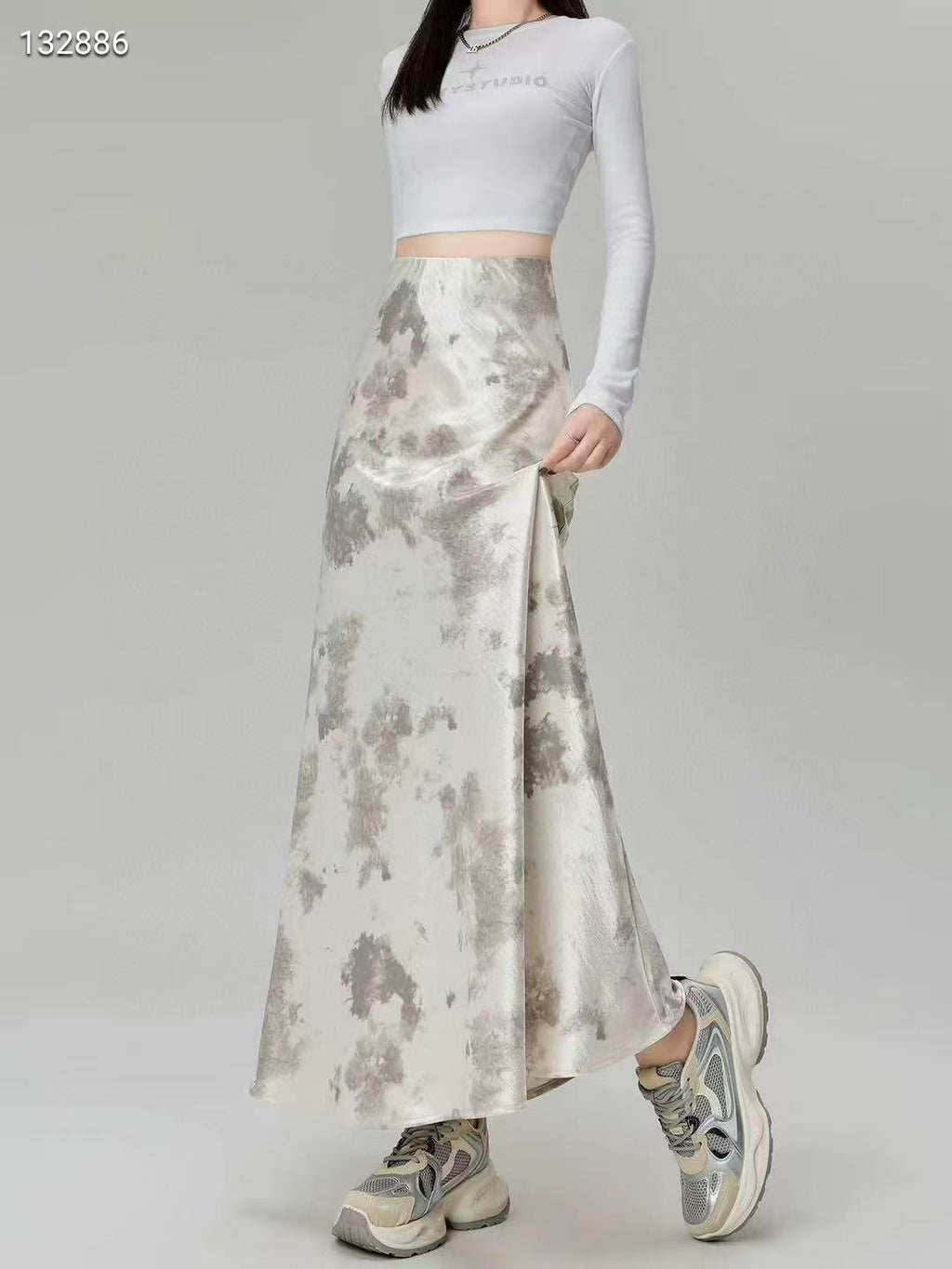 Jupe satin | design