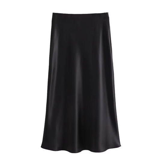 Satin skirt